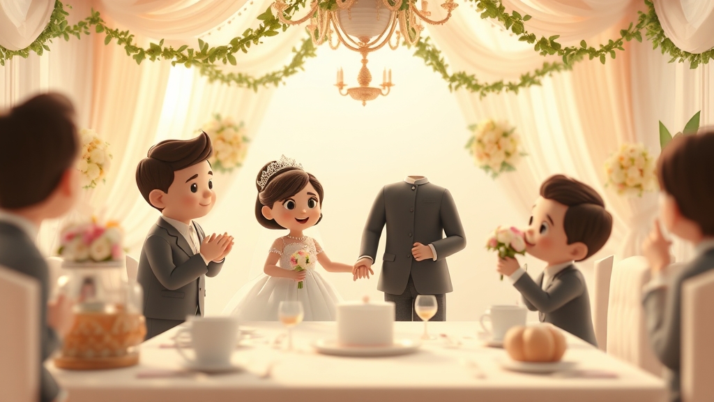 Ilustrație editorială 3D despre cum faci lista finală de invitați când bugetul s-a schimbat
