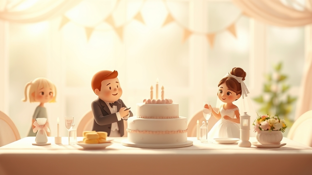Ilustrație editorială 3D despre cum formulezi invitația de nuntă când părinții sunt separați: pași simpli