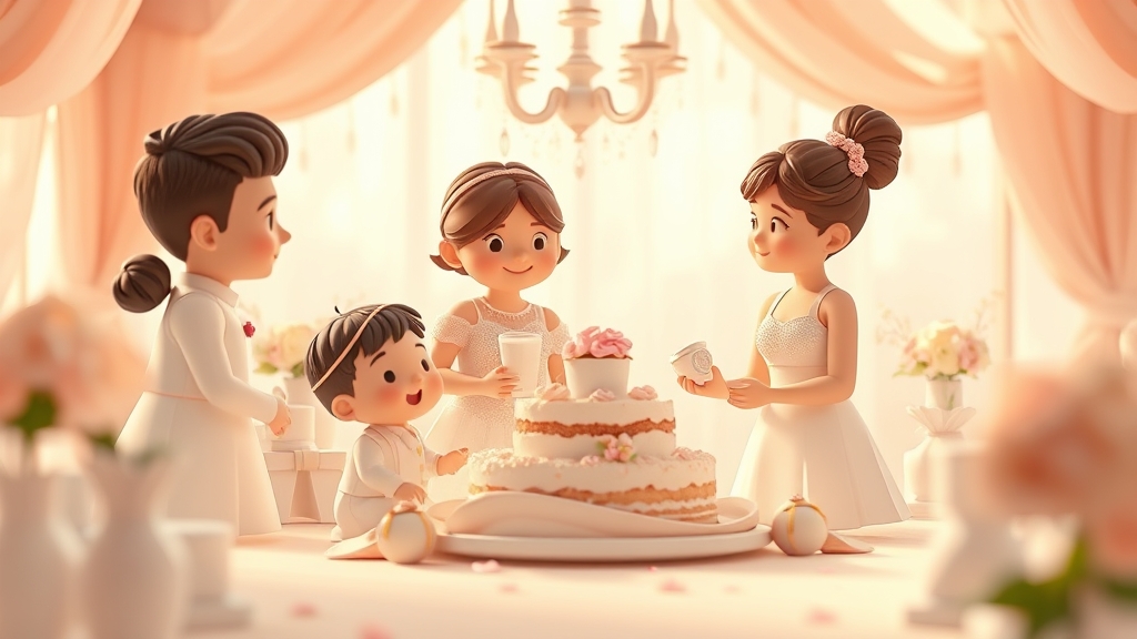 Ilustrație editorială 3D despre cum păstrezi fondul de rezervă pentru nuntă și când îl folosești: pași simpli