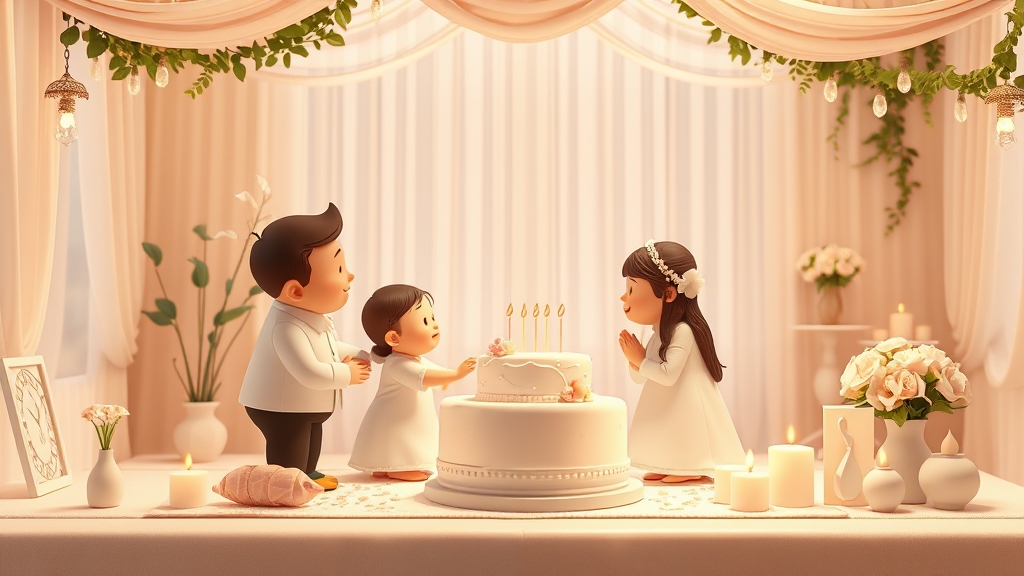 Ilustrație editorială 3D despre decor de nuntă minimalist: idei elegante care nu încarcă sala