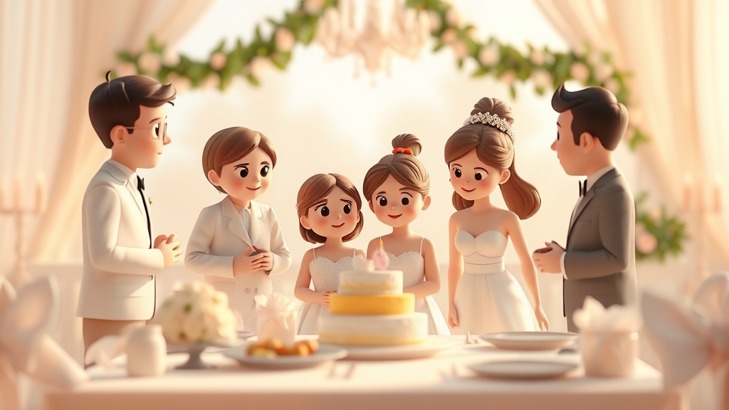 Ilustrație editorială 3D despre lista de invitați la nuntă: cum decizi pe cine chemi fără presiune: pași simpli